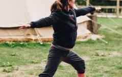 Warrior II. Yoga Abingdon